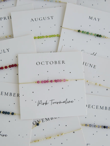 Crystal Birthstone Bracelets