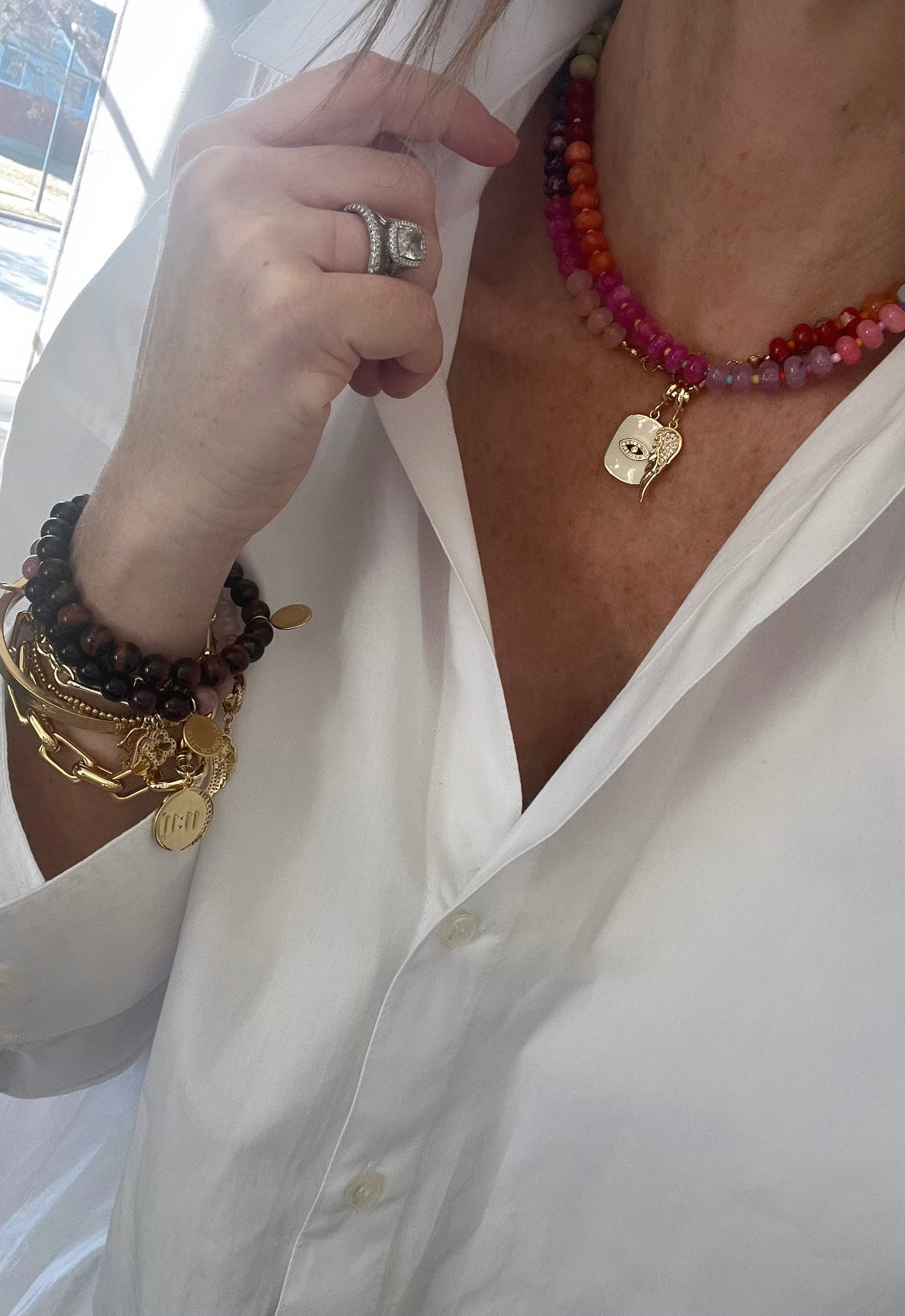 Rainbow Beaded Necklaces