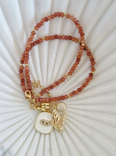Montauk Sunset - Charm Holder Necklaces