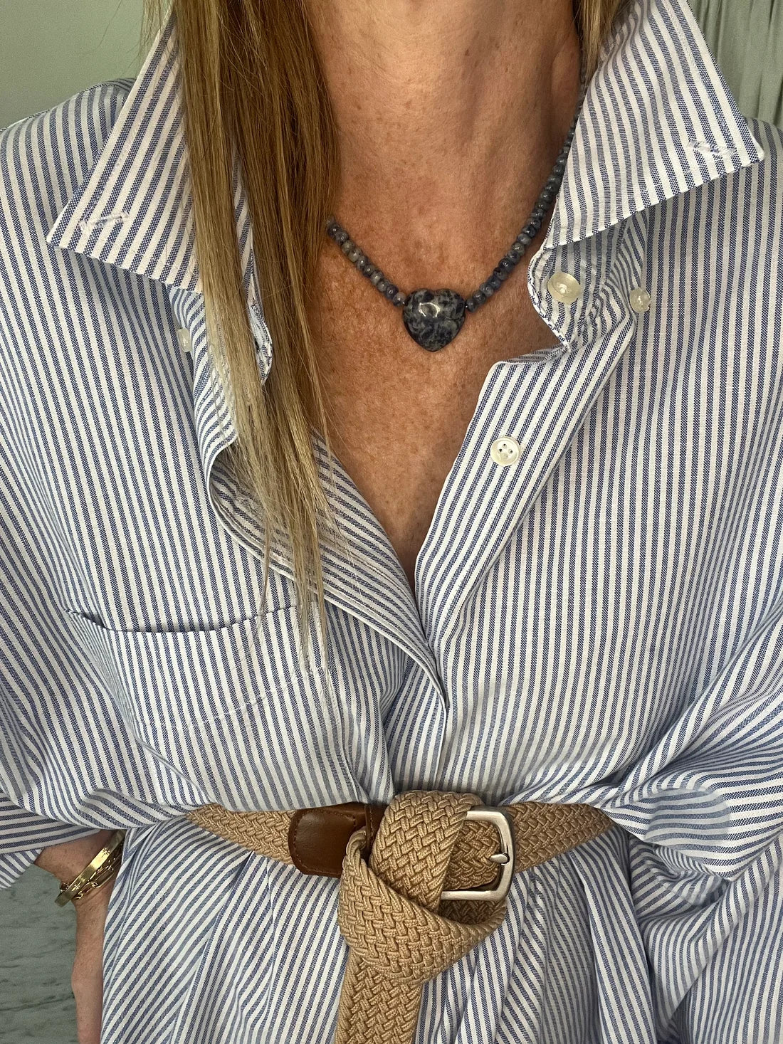 Sag Harbor Beaded Heart Necklace