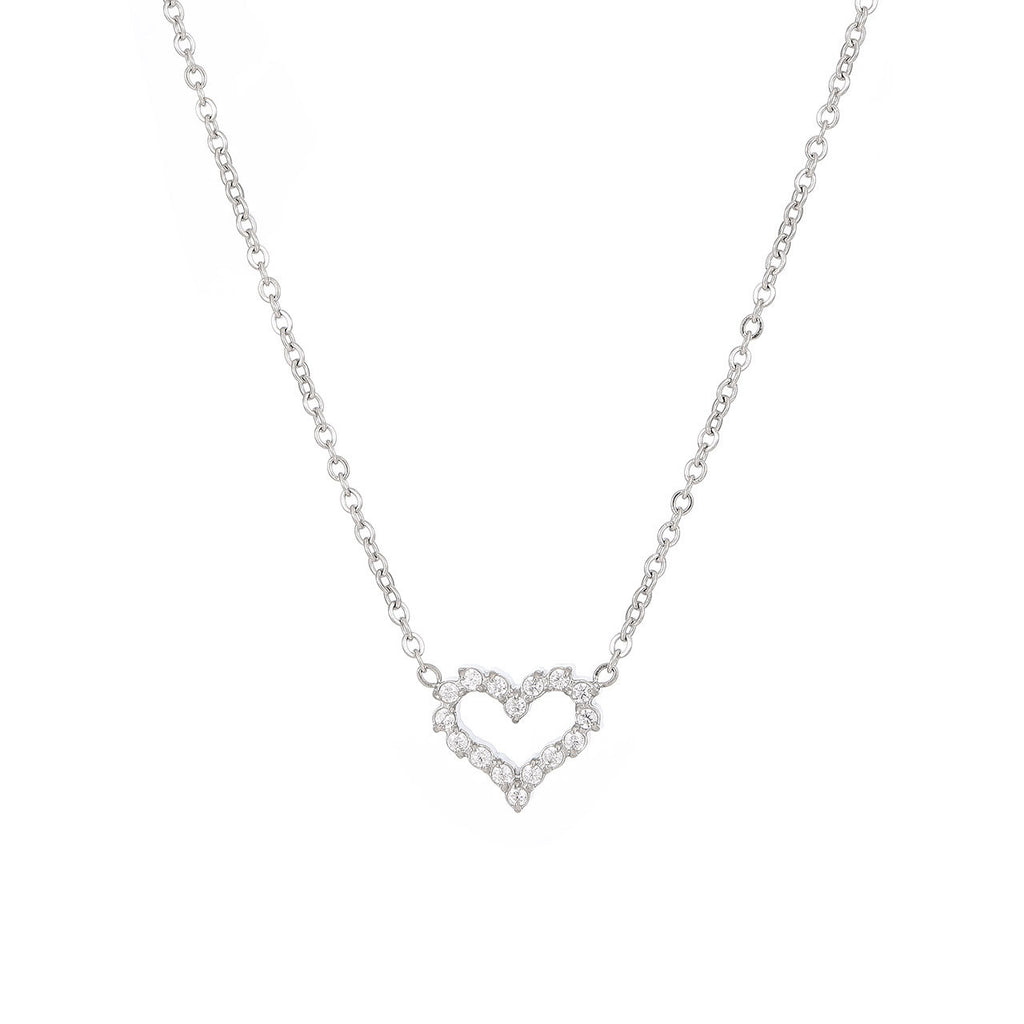 Petite Diamond Heart Necklace