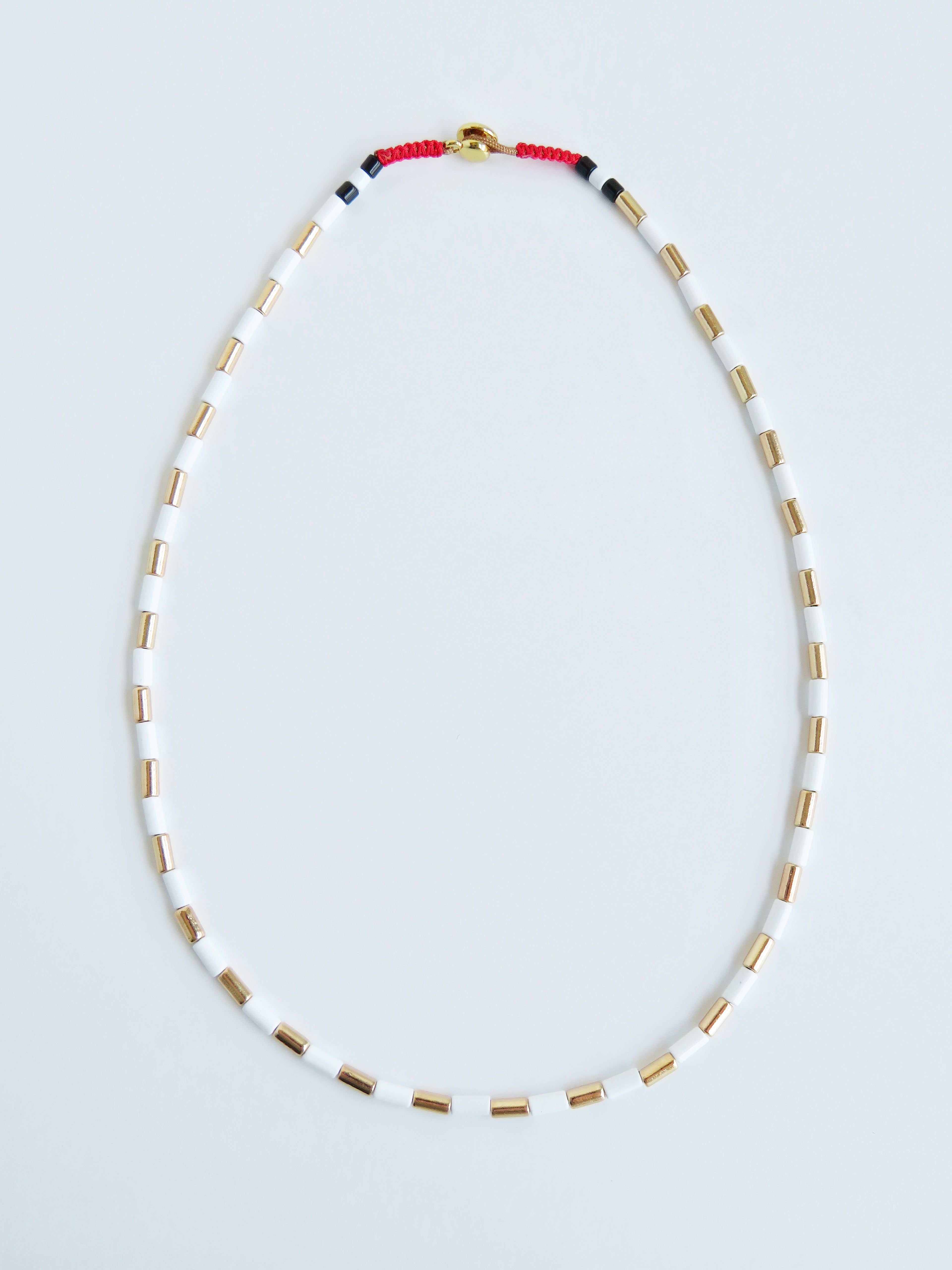 Stella Enamel Tube Necklaces