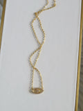 Diamond Evil Eye Connector Necklace