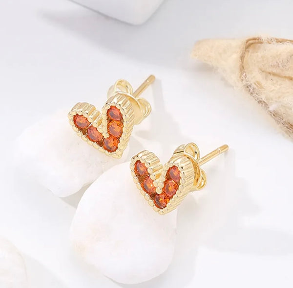 Petite Heart Earrings