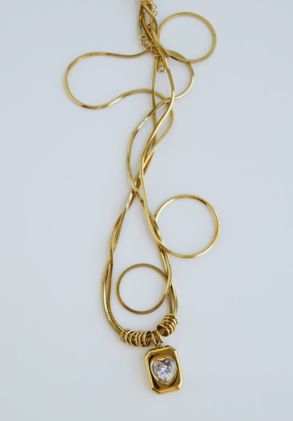 Heart Tag Necklace - Love