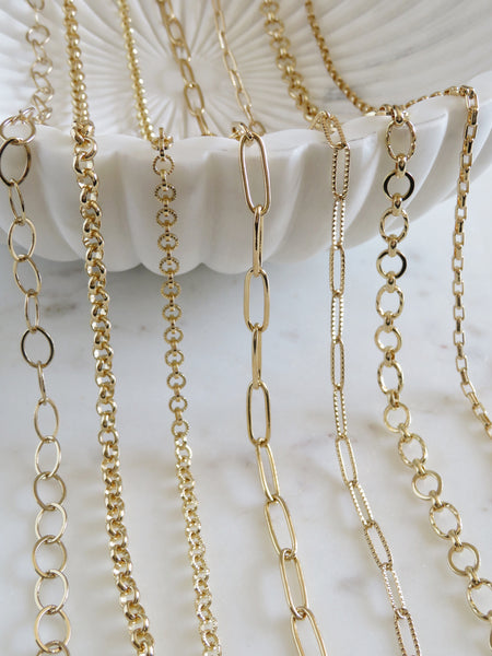 Large Paperclip Links - 14k Gold Plated