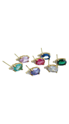 Kathleen Earrings - Post Back