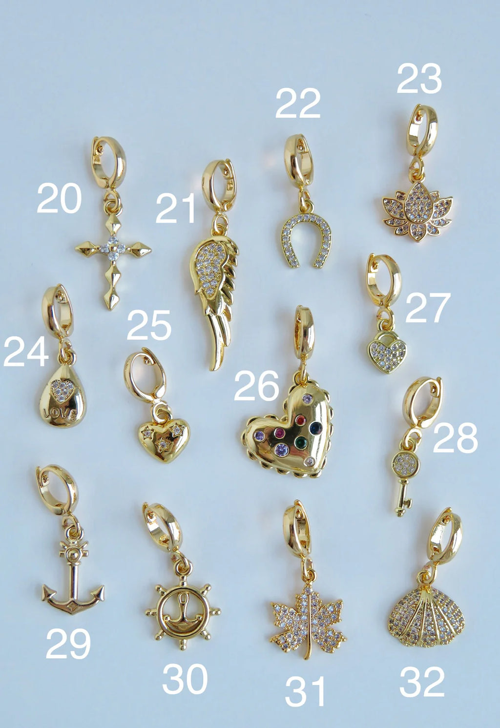 Symbolic Clip Charm  - Charms with Hinged Clasp