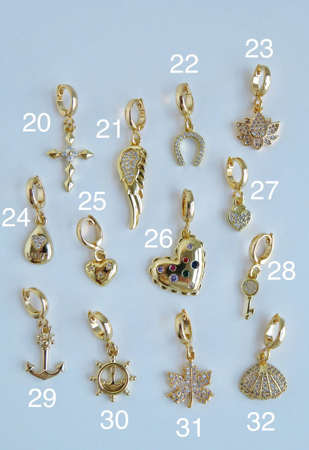 Symbolic Clip Charm  - Charms with Hinged Clasp