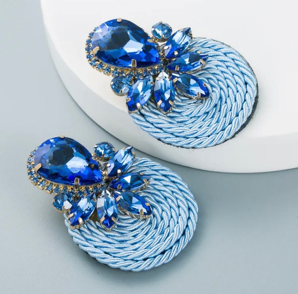 Dahlia Rhinestone Earrings