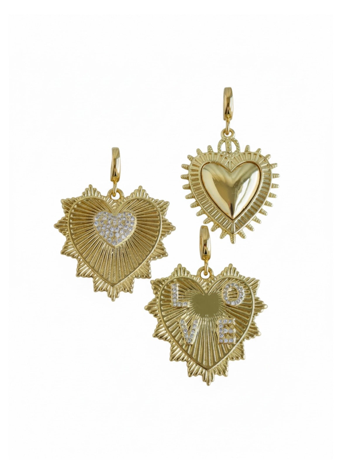Embrace LOVE Within -  Heart Pendants