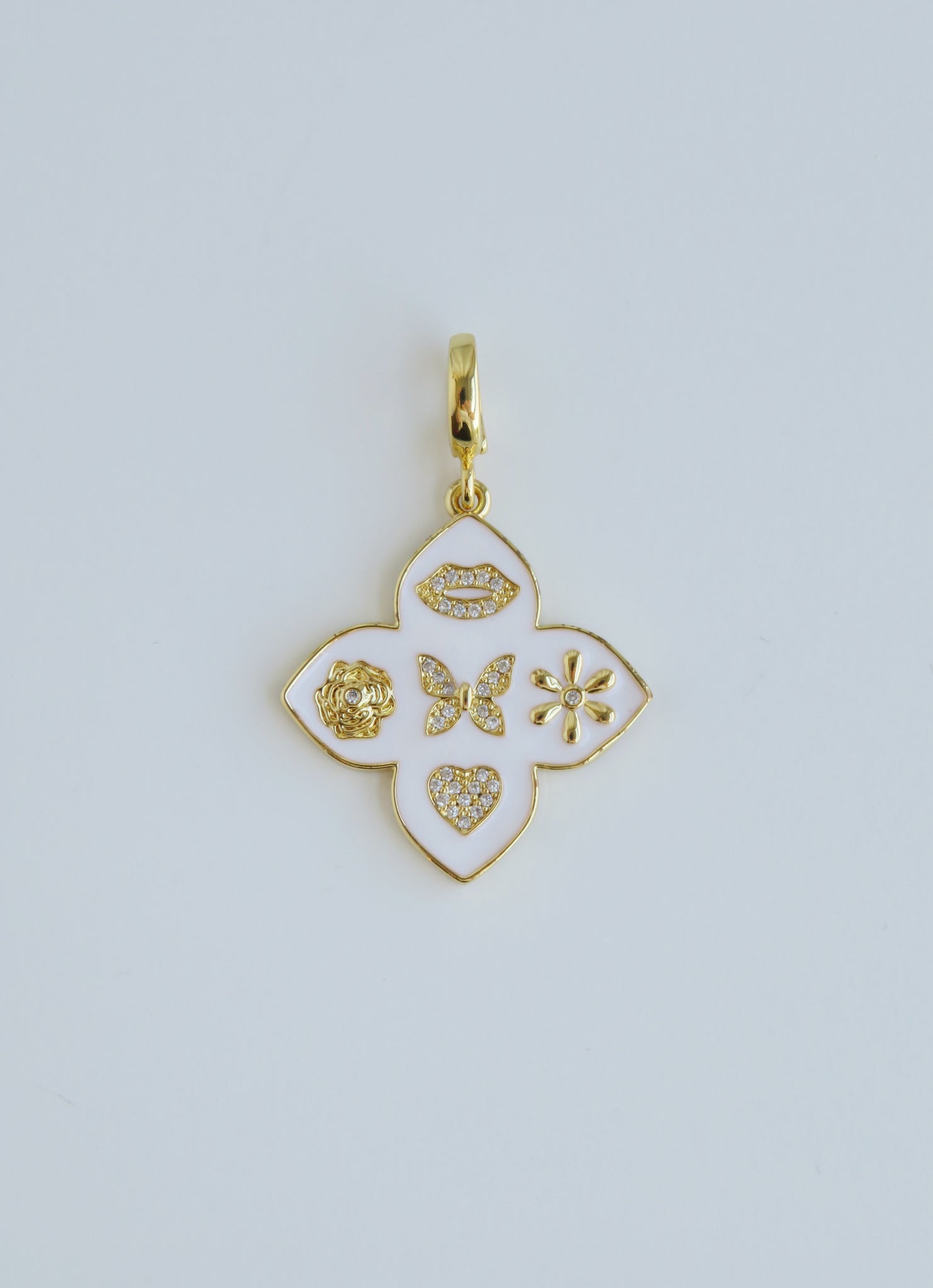 Florette Clover Charms with Hinged Clasp