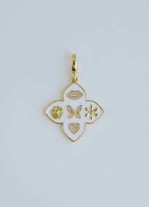Florette Clover Charms with Hinged Clasp