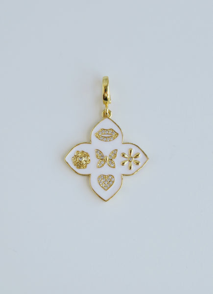Florette Clover Charms with Hinged Clasp