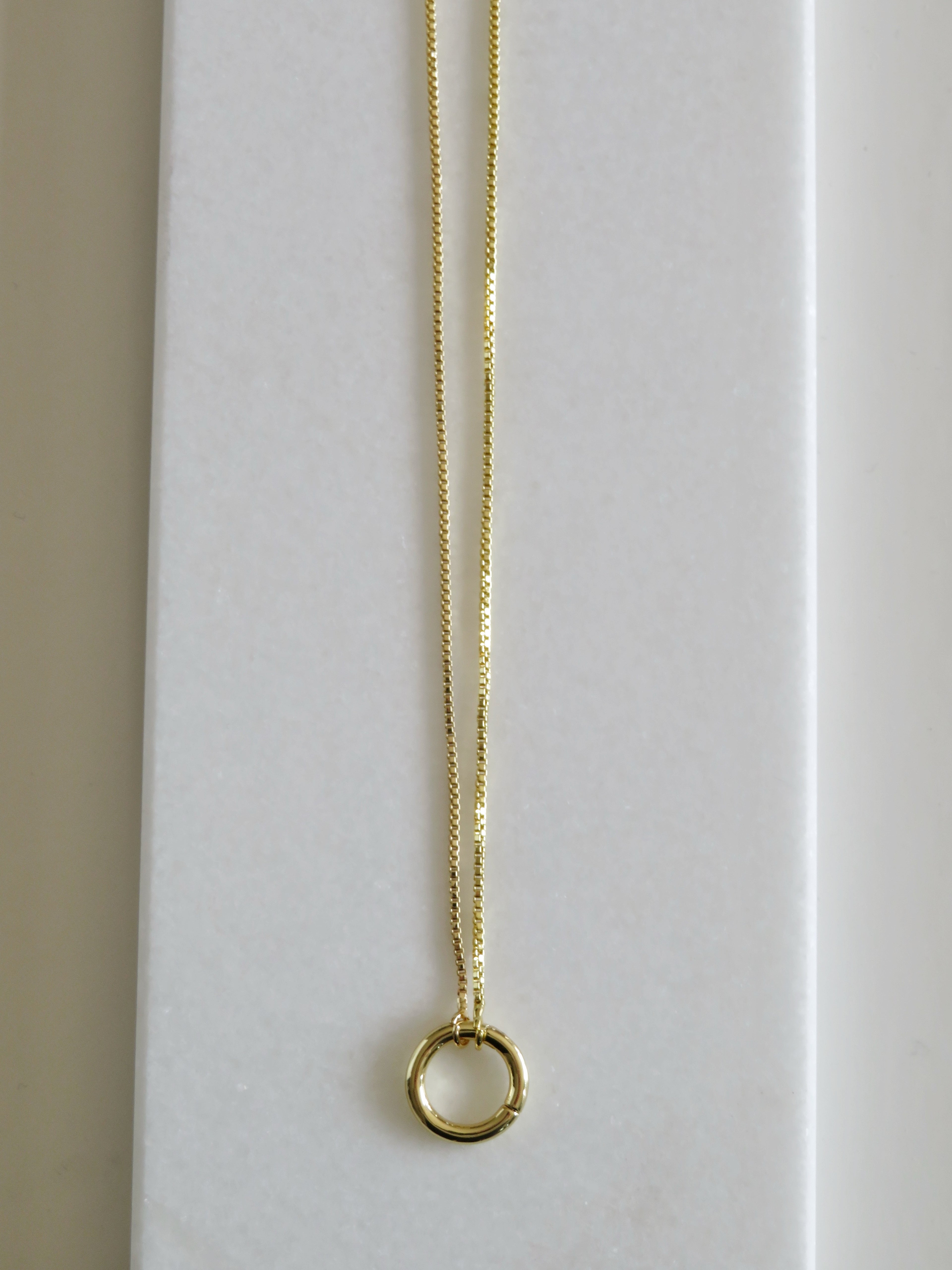 Sabrina -  Charm Holder Necklace