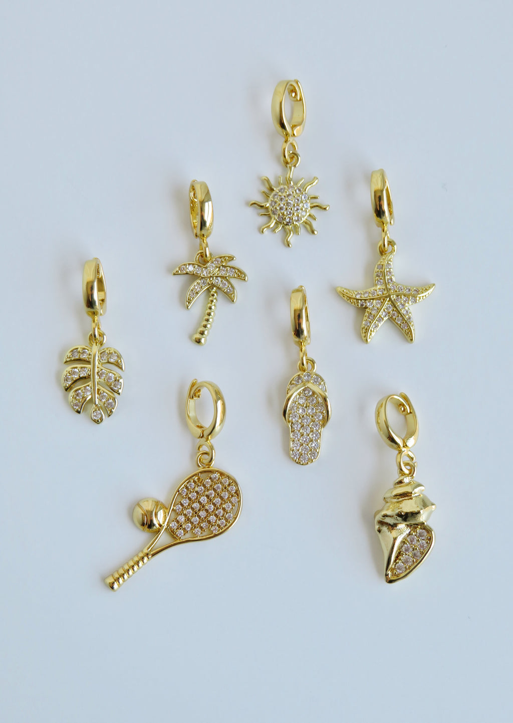 Summer Vibes Charms with Hinged Clasp