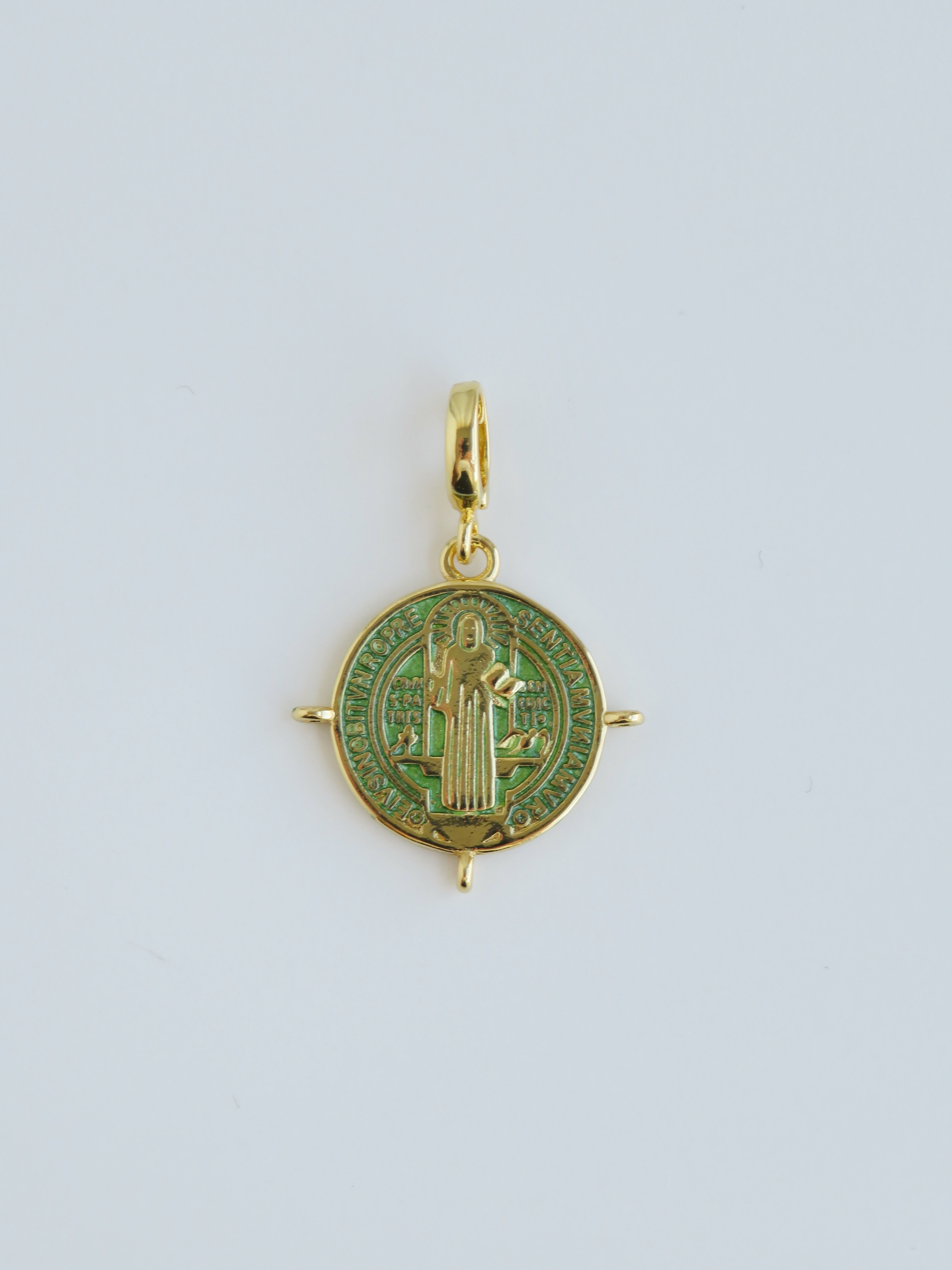 Enamel Religious Charms - Hinged Clasp