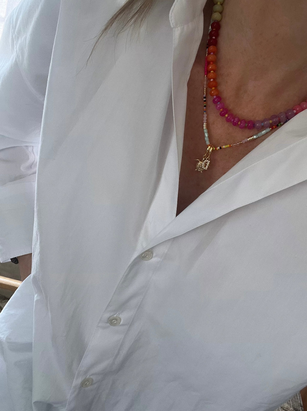 Rainbow Beaded Necklaces