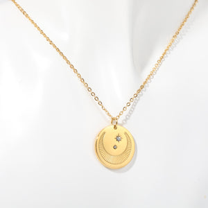 Golden Moon Necklace