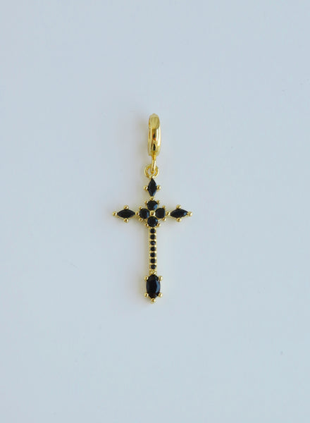 Holy Cross & Angel Wing Charms with Hinged Clasp