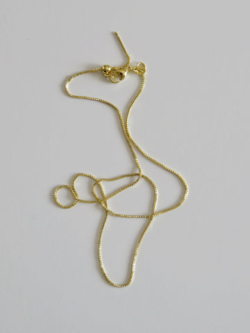 Sabrina - Adjustable Box Chain Necklace