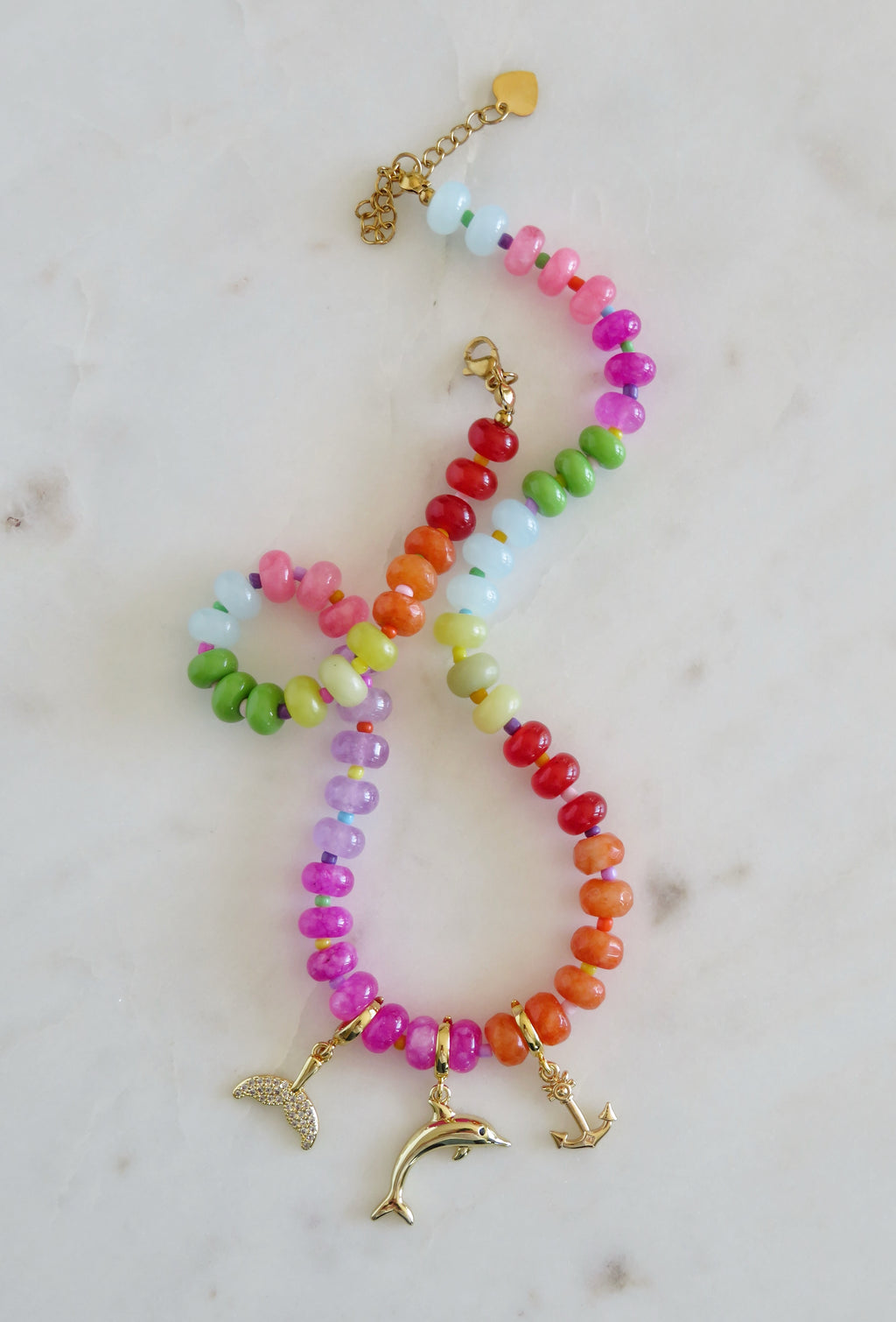 Rainbow Beaded Necklaces