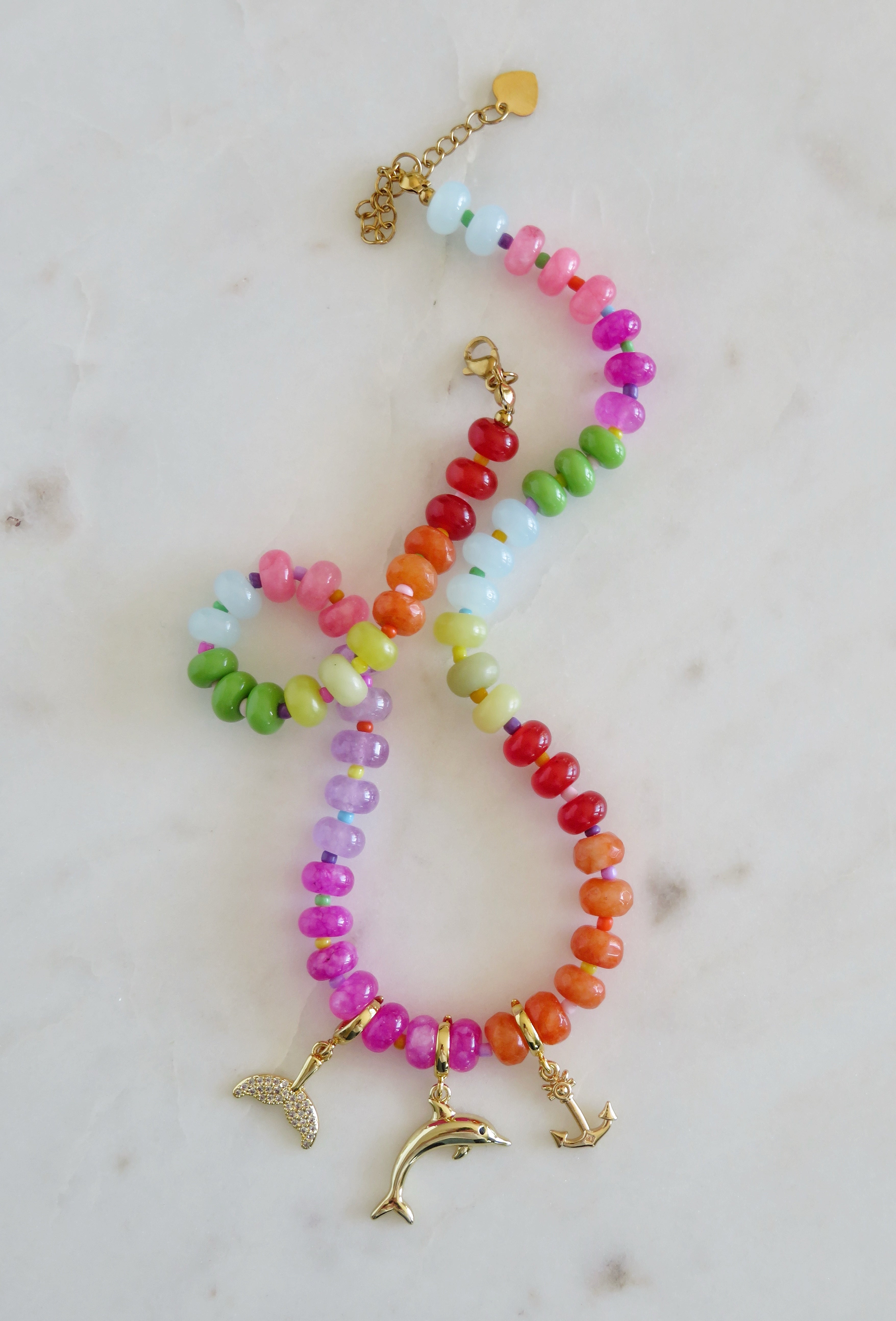 Rainbow Beaded Necklaces