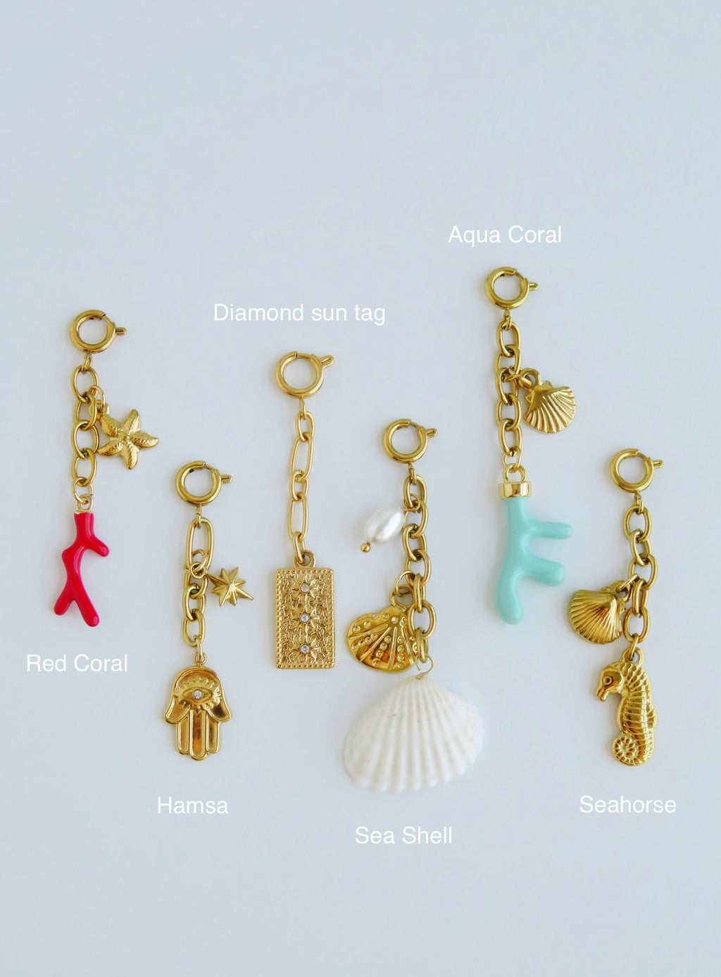 Symbolic Chain Charms - Spring Clasp