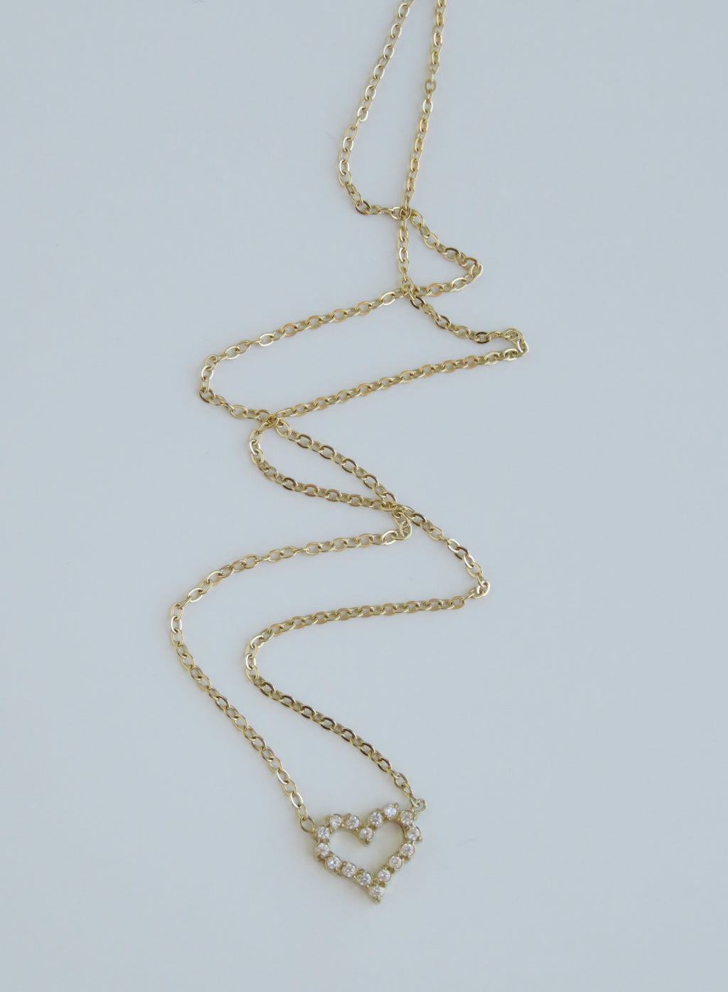 Petite Diamond Heart Necklace