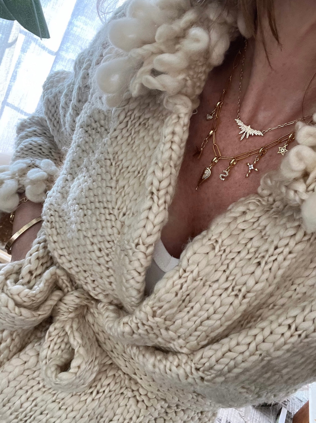 Paperclip Charm Bar Necklace - 18”, 24”, 28”