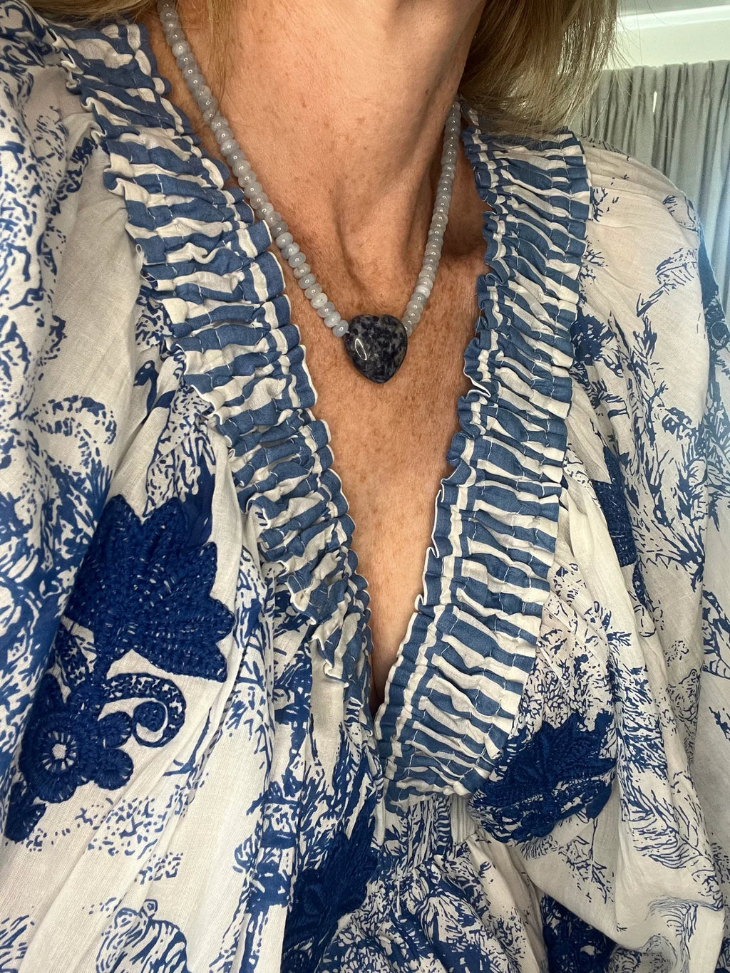 Sag Harbor Beaded Heart Necklace