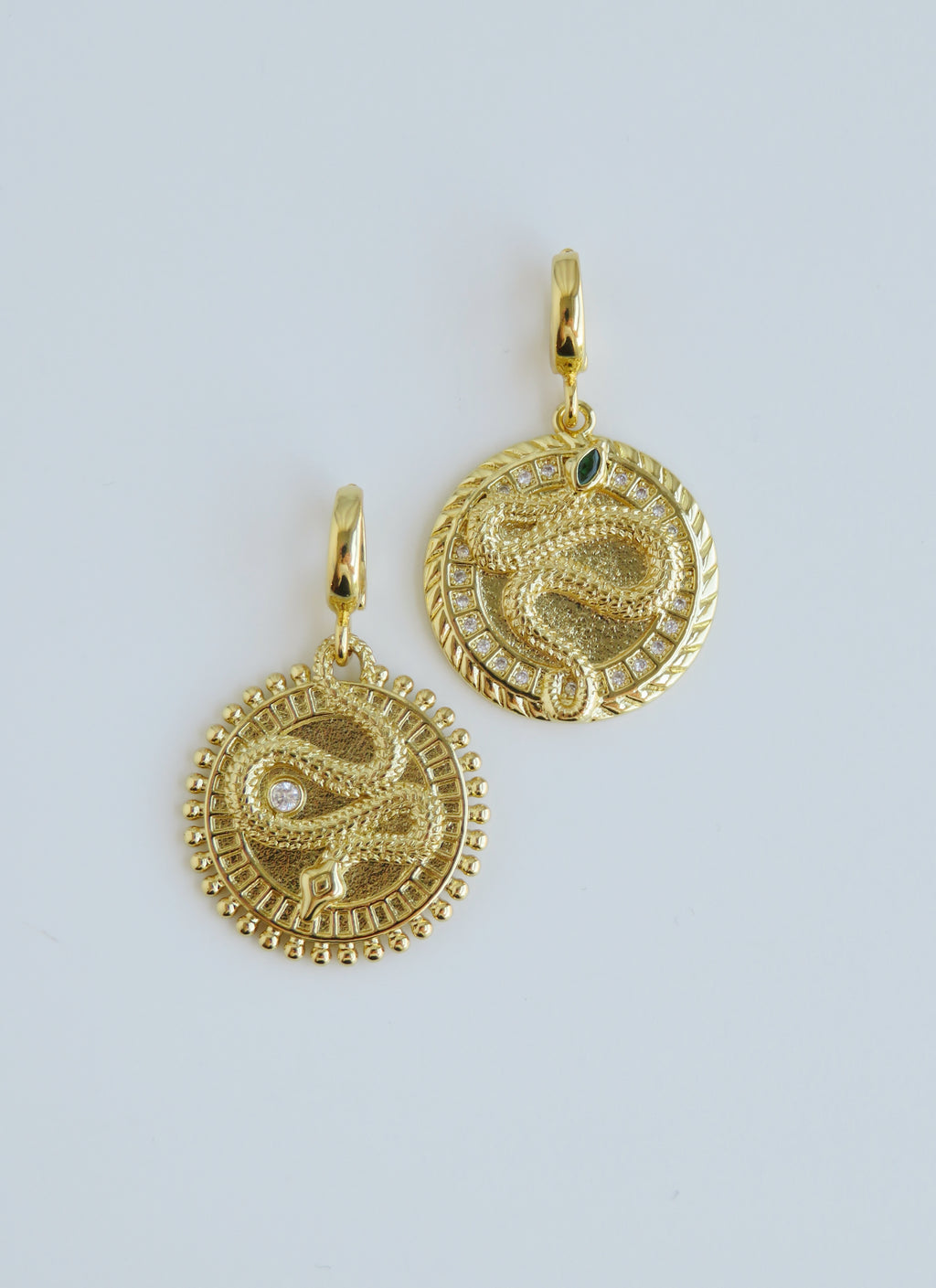 Serpent Charms with Hinged Clasp