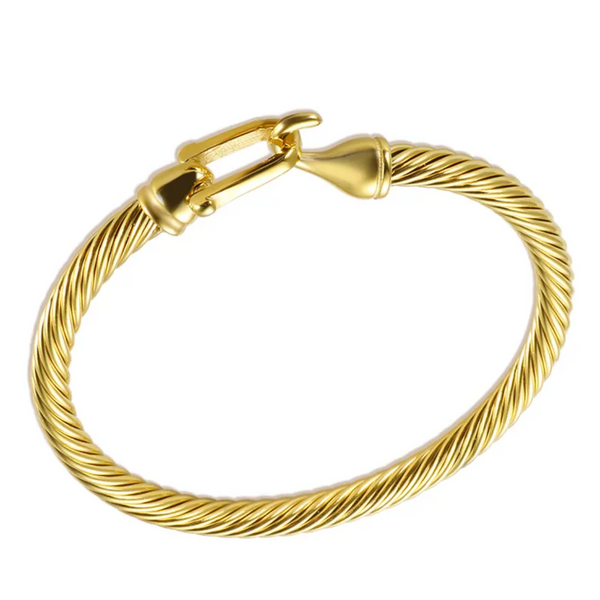 Clasp Charm Bangle