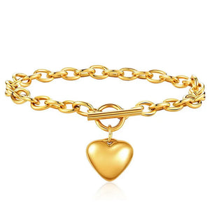 Puffed Heart Bracelet