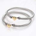 Linked with Love Heart Bangle