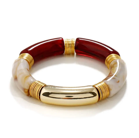 Burgundy Acrylic Bangle