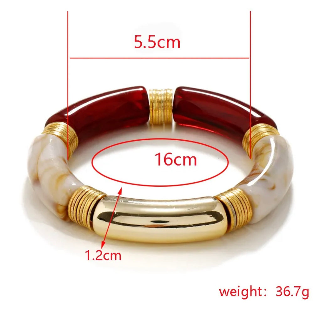 Red Acrylic Bangle