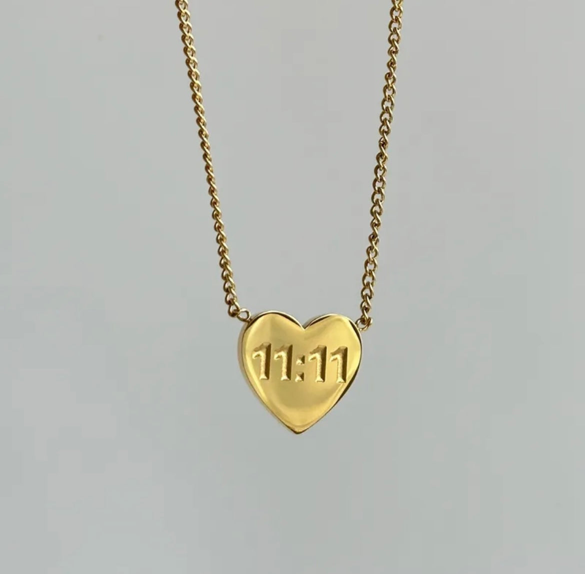 11:11 Heart Necklace