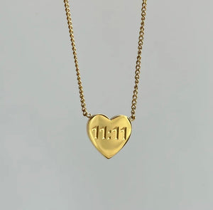 11:11 Heart Necklace