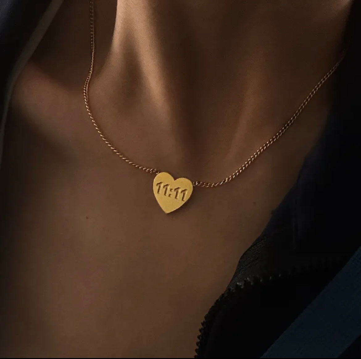 11:11 Heart Necklace