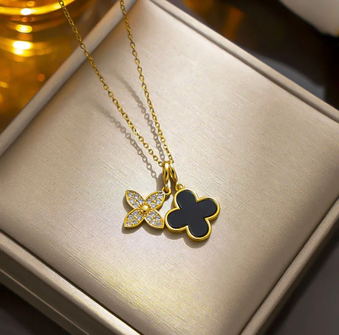 Clover Flower Necklace - Love. Luck. Hope & Faith