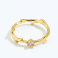 Dainty Solitaire Branch Ring