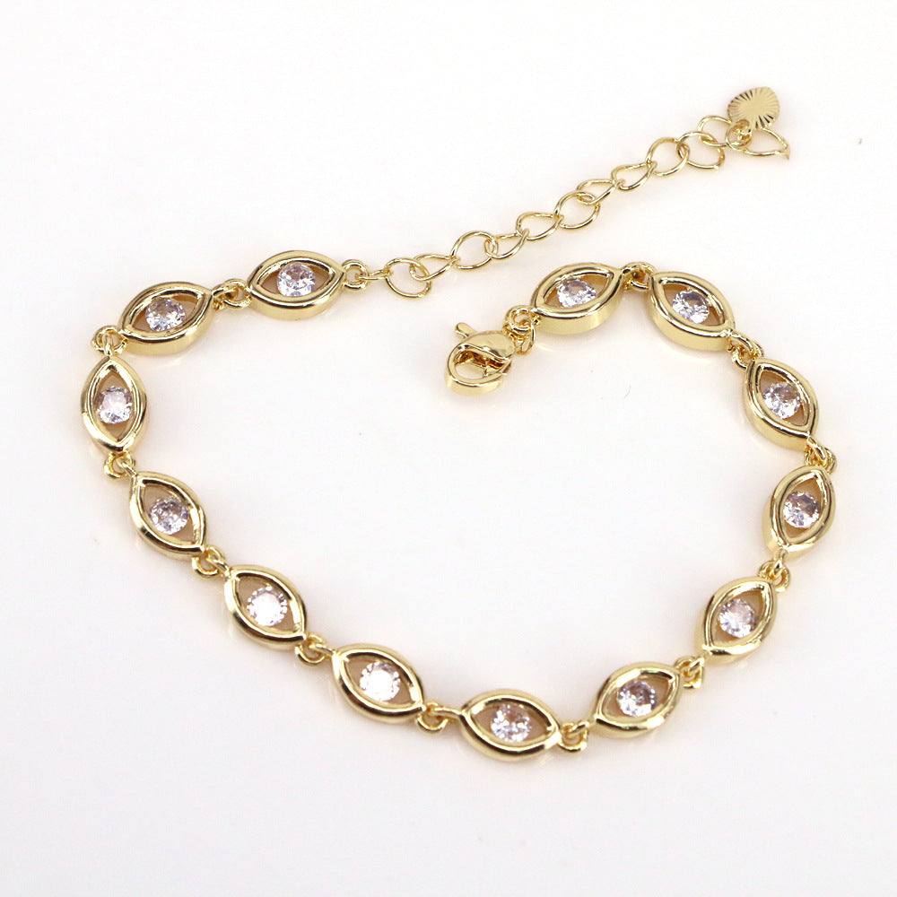 Protect My Energy Evil Eye Tennis Bracelet