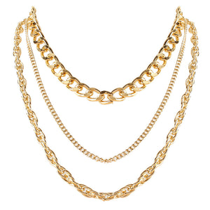 Curb Chain Layered Necklace
