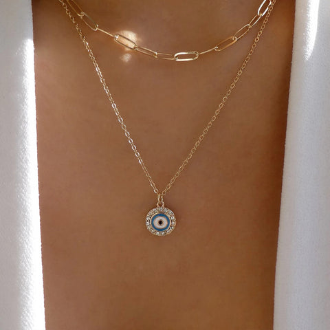 Turquoise Eye Necklace