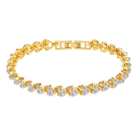 Diamond Heart Tennis Bracelet