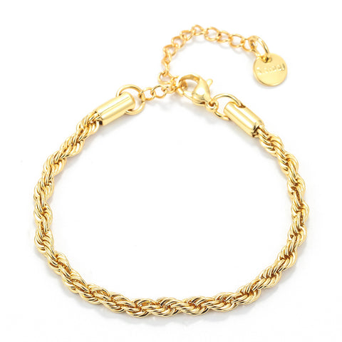 Twisted Rope Chain Bracelet