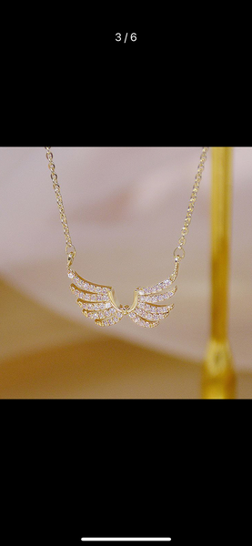 Diamond Angel Wing Necklace